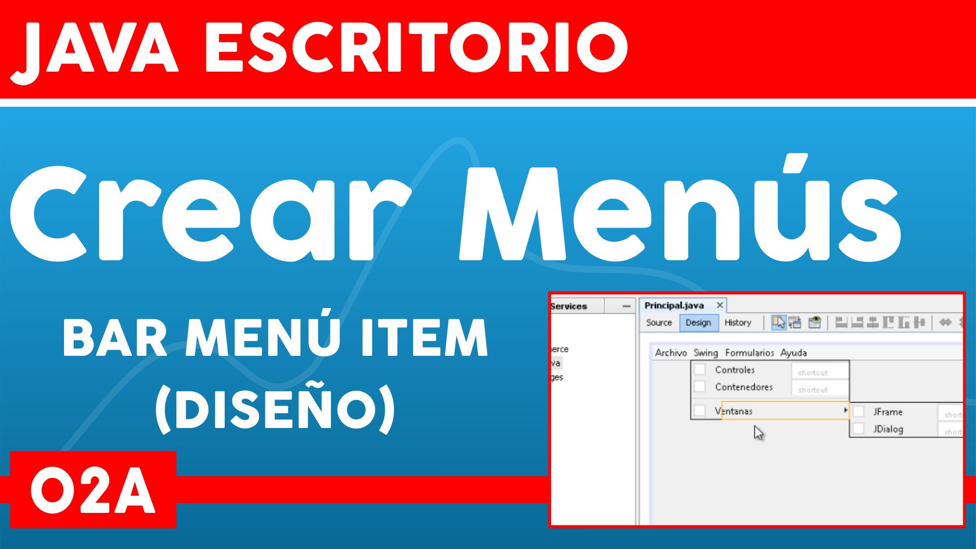 002 Tutoriales Java – Cómo crear menús (1/3)