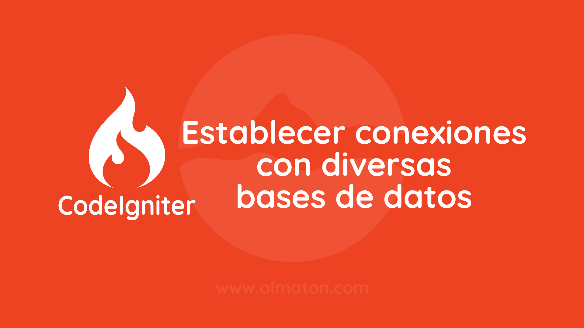 CodeIgniter, establecer conexiones con diversas bases de datos